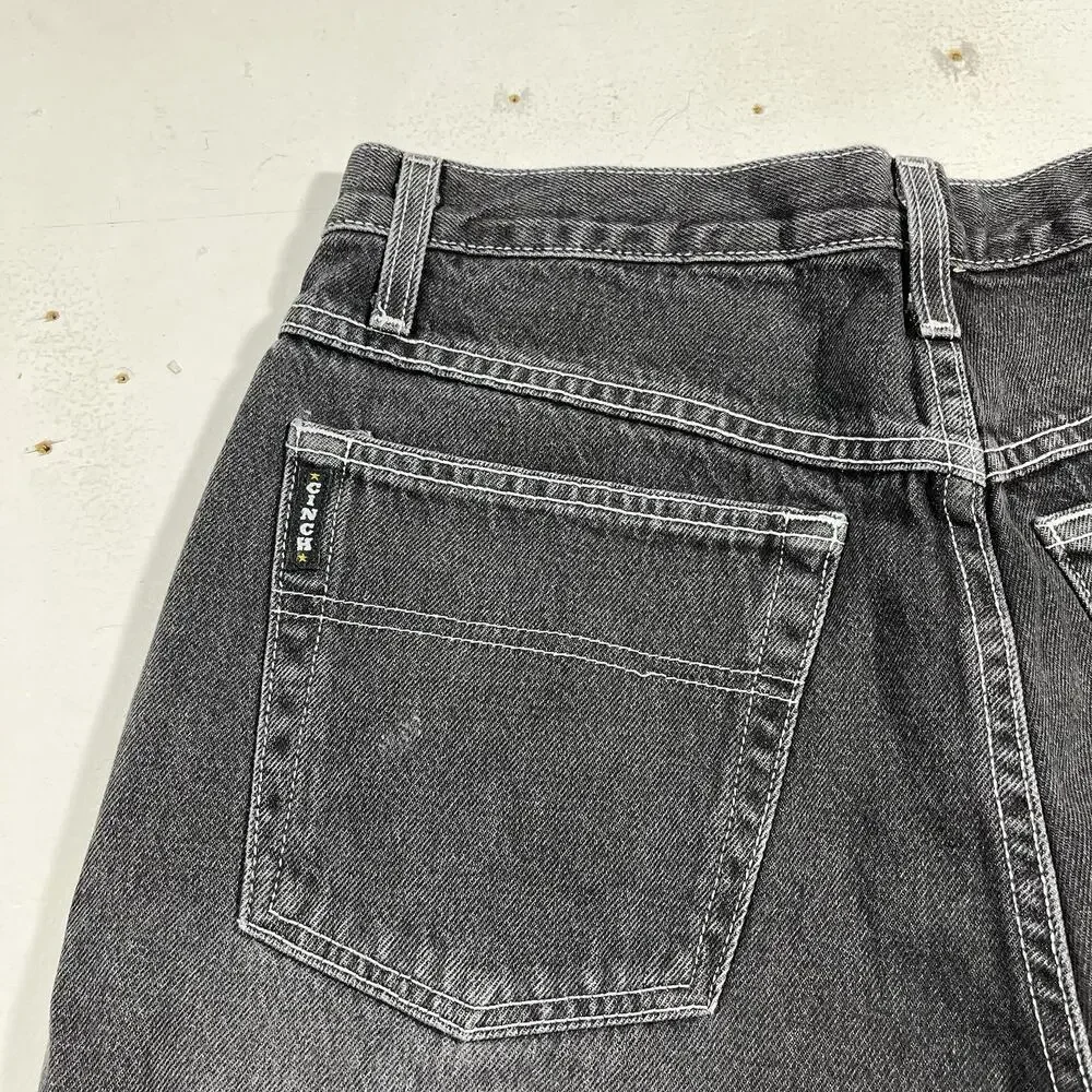 Vintage Cinch Black Wash Bootcut Jeans Mens 31x34 Western Cowboy Y2K